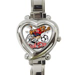 Soccer Heart Italian Charm Watch