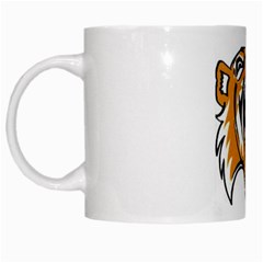 Tiger White Mug from UrbanLoad.com Left