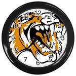 Tiger Wall Clock (Black)