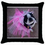 Lil TuTu Throw Pillow Case (Black)