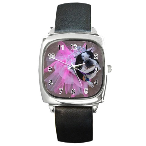 Lil TuTu Square Metal Watch from UrbanLoad.com Front