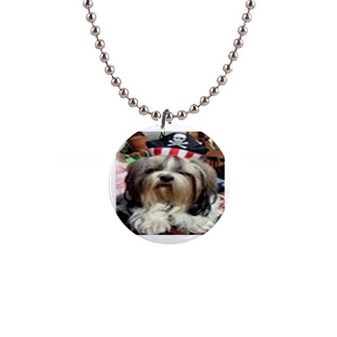 the Pirate 1  Button Necklace from UrbanLoad.com Front