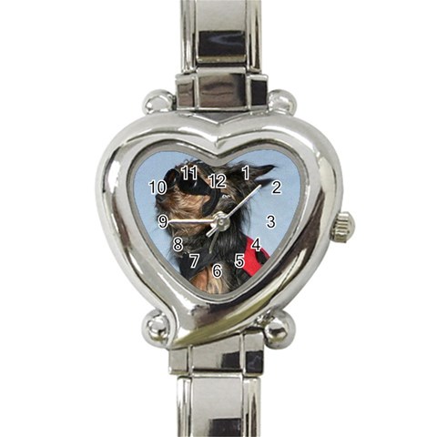 Zoomer Heart Italian Charm Watch from UrbanLoad.com Front