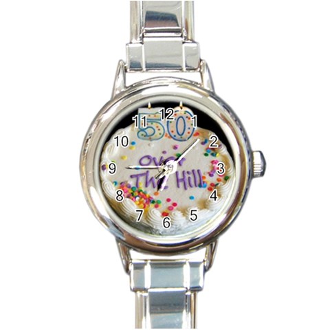 50th B Day Round Italian Charm Watch from UrbanLoad.com Front