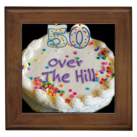 50th B Day Framed Tile from UrbanLoad.com Front
