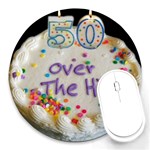 50th B Day Round Mousepad