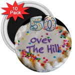 50th B Day 3  Magnet (10 pack)