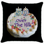 50th B Day Throw Pillow Case (Black)