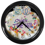 50th B Day Wall Clock (Black)