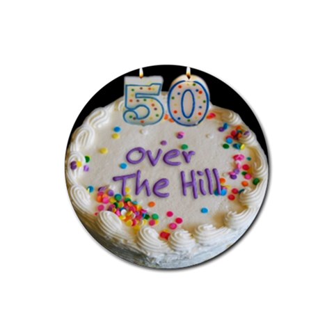 50th B Day Rubber Coaster (Round) from UrbanLoad.com Front