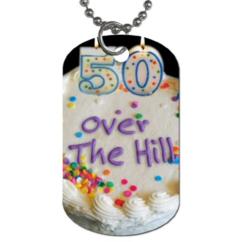 50th B Day Dog Tag (One Side) from UrbanLoad.com Front