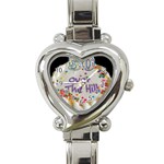 50th B Day Heart Italian Charm Watch