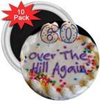 60th B Day 3  Magnet (10 pack)