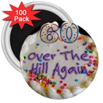 60th B Day 3  Magnet (100 pack)