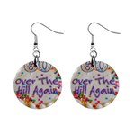 60th B Day 1  Button Earrings