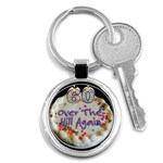 60th B Day Key Chain (Round)