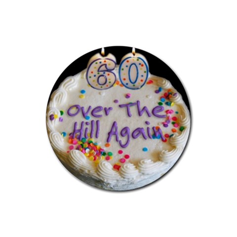 60th B Day Rubber Coaster (Round) from UrbanLoad.com Front