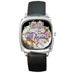 60th B Day Square Metal Watch