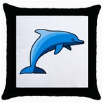  Throw Pillow Case (Black)