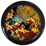 Classic Coral Wall Clock (Black)