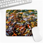 Koi Carp Feeding Frenzy Large Mousepad