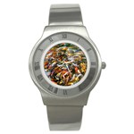 Koi Carp Feeding Frenzy Stainless Steel Watch