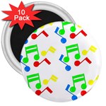 Music Notes 3  Magnet (10 pack)