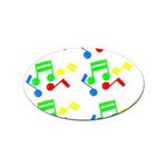 Music Notes Sticker (Oval)