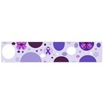 Purple Awareness Dots Flano Scarf (Small)