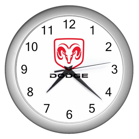 Dodge Wall Clock (Silver) from UrbanLoad.com Front