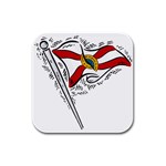 State Flag Florida Rubber Square Coaster (4 pack)