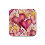 Lots of Love Rubber Square Coaster (4 pack)