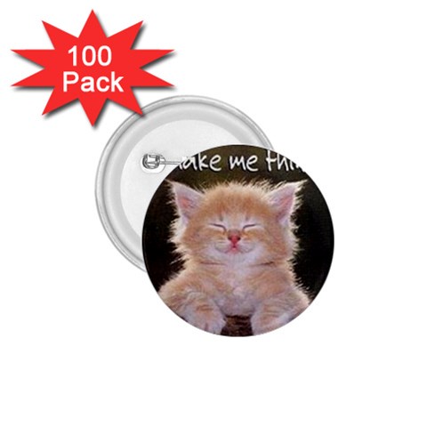 cat 1.75  Button (100 pack)  from UrbanLoad.com Front