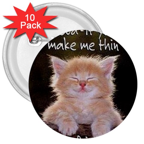 cat 3  Button (10 pack) from UrbanLoad.com Front