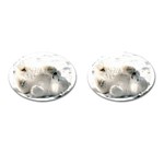 Baby Polar Bear Cufflinks (Oval)