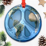 Peace On Earth Ornament (Round)