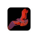 Bird D1 Rubber Square Coaster (4 pack)