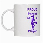 Proud Parent of girls hoops White Mug