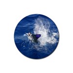 Jumping Marlin Fish Rubber Round Coaster (4 pack)