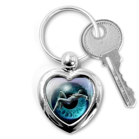 Blue Eyes Key Chain (Heart) from UrbanLoad.com Front