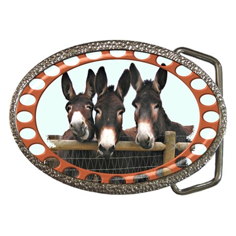 Three donks Belt Buckle from UrbanLoad.com Front