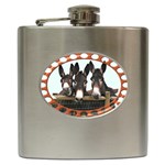 Three donks Hip Flask (6 oz)