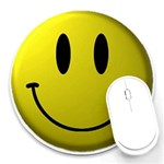 smiley face Round Mousepad