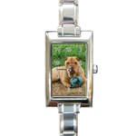 dog39 Rectangular Italian Charm Watch