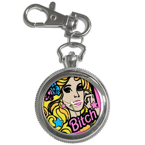 babrbieflowers bitch6watch Key Chain Watch from UrbanLoad.com Front