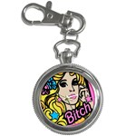 babrbieflowers bitch6watch Key Chain Watch