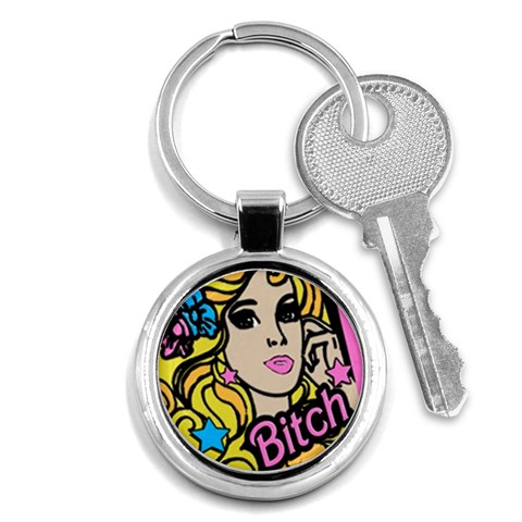 babrbieflowers bitch6watch Key Chain (Round) from UrbanLoad.com Front