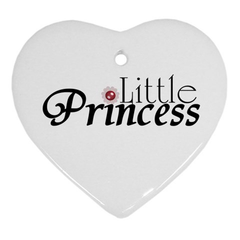 little Princess Ornament (Heart) from UrbanLoad.com Front