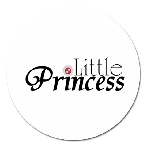 little Princess Magnet 5  (Round) from UrbanLoad.com Front