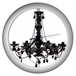 chandelier1500 Wall Clock (Silver)